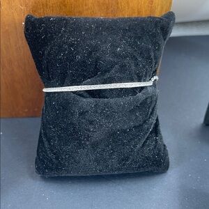 2.11.26-6Michael Kors Silvertone Pave Crystals Adjustable Dainty Bolero Bracelet